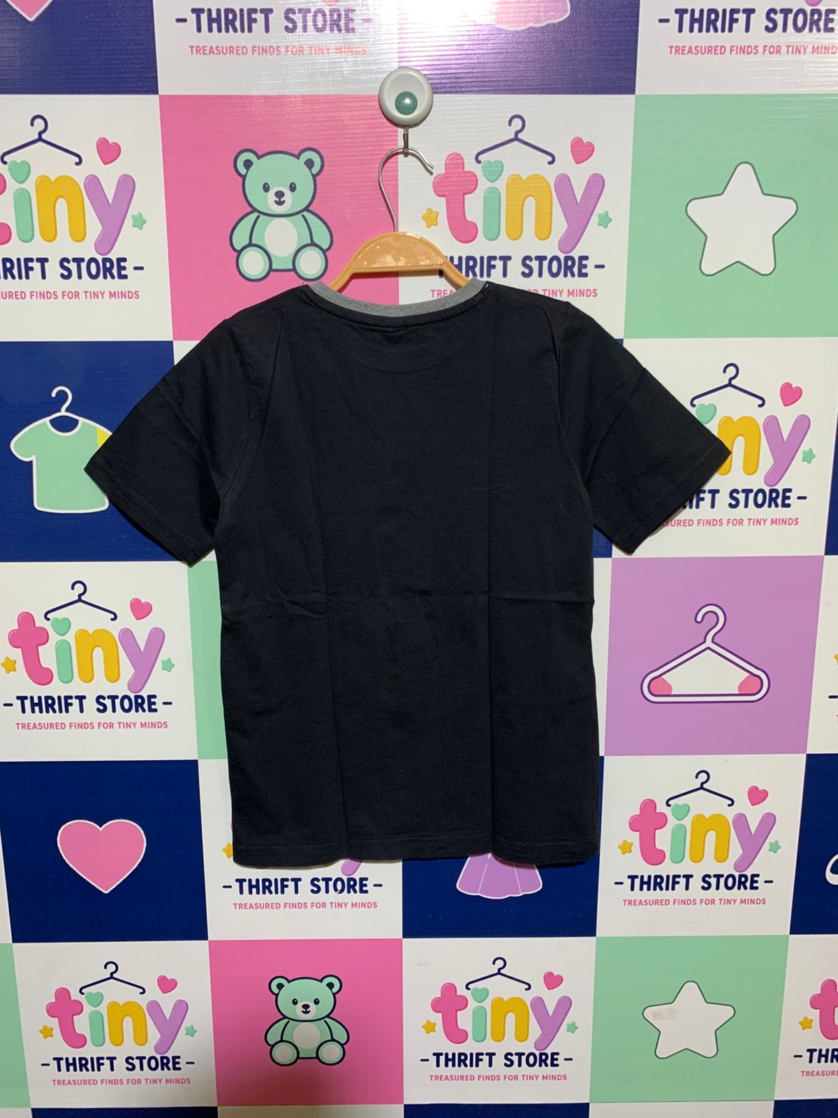 Fidget Spinner Boys Black "Spin Pro" Short Sleeve Tee - Size Estimated Age 9-10 Years AB1