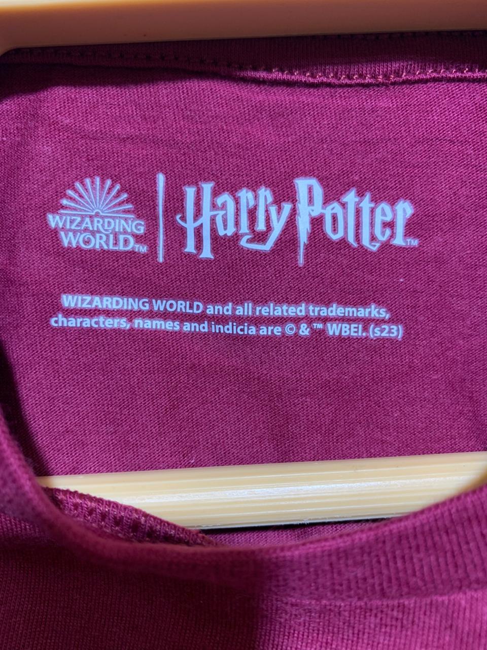 Harry Potter Wizarding World Kids Maroon "Chibi Trio" Graphic Tee - Size Estimated Age 9-10 Years AB1