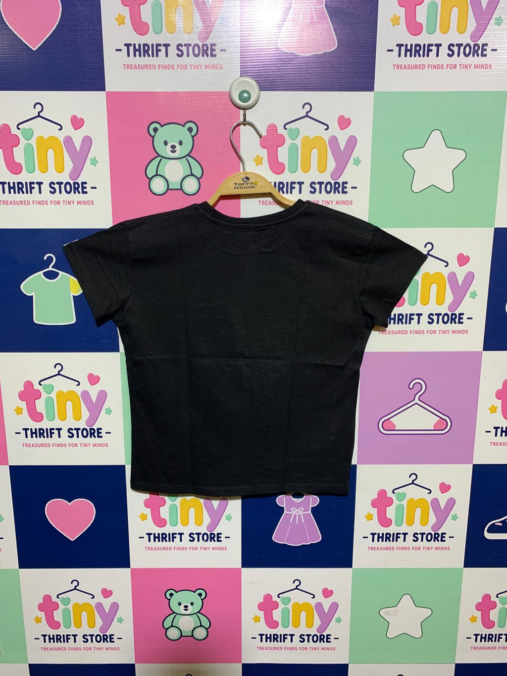 George Kids Black BBC Children In Need "Pudsey Bear" Sequin Tee - Size Estimated Age 9-10 Years AB1