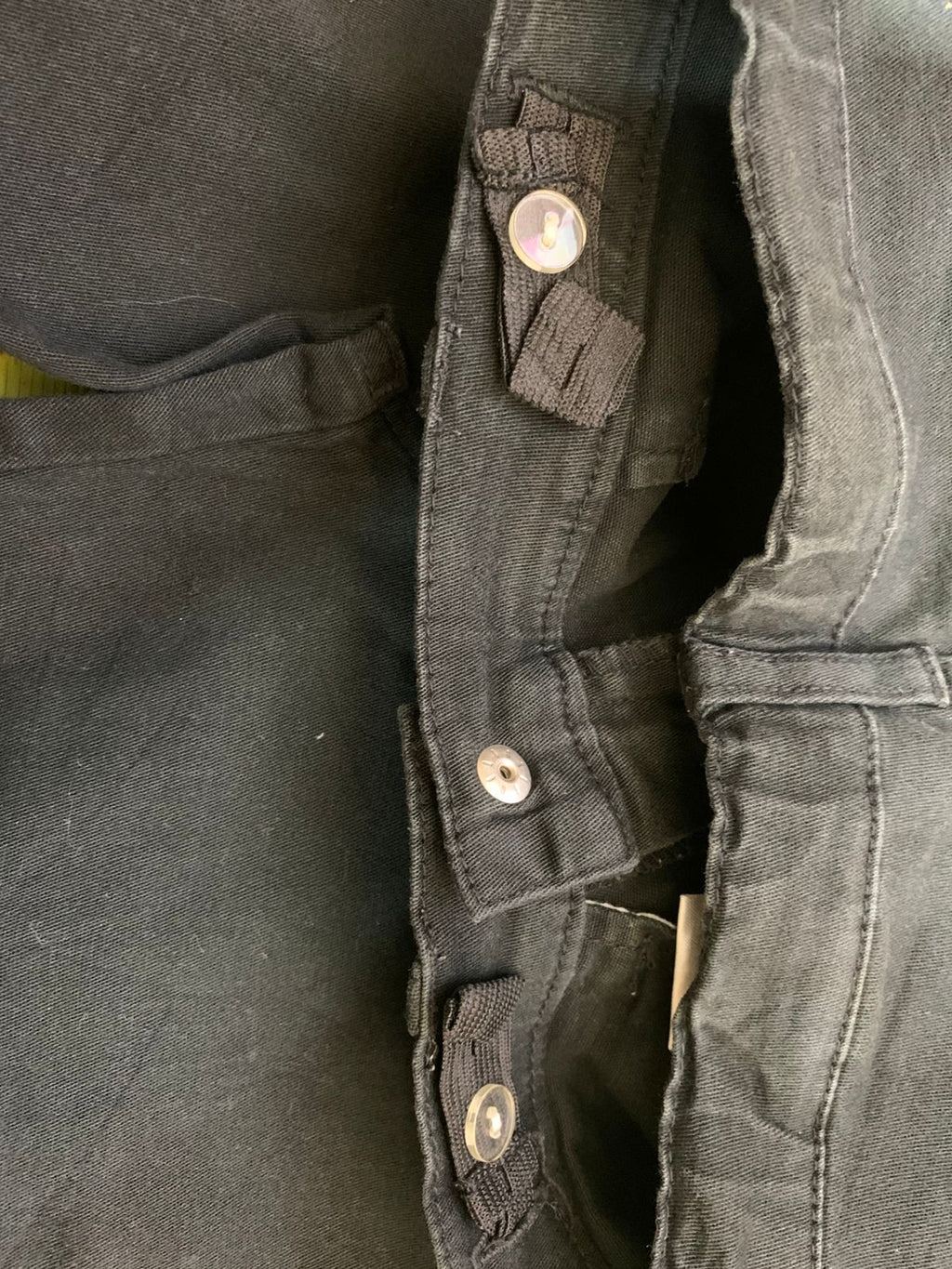 Blue Mart Kids Boys Washed Black Cargo Flare Pants - Size Estimated Age 10 Years AB1