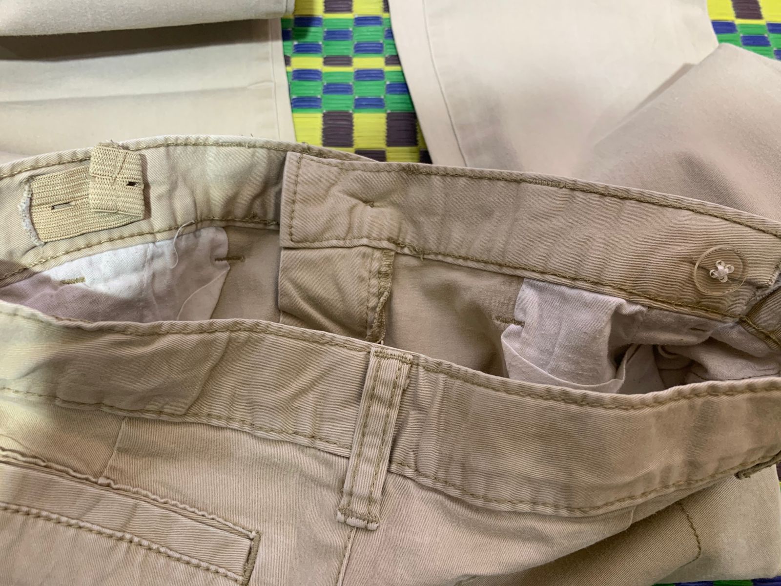 Faded Glory Girls Classic Khaki Straight Leg Chinos - Size Estimated Age 10 Years AB1