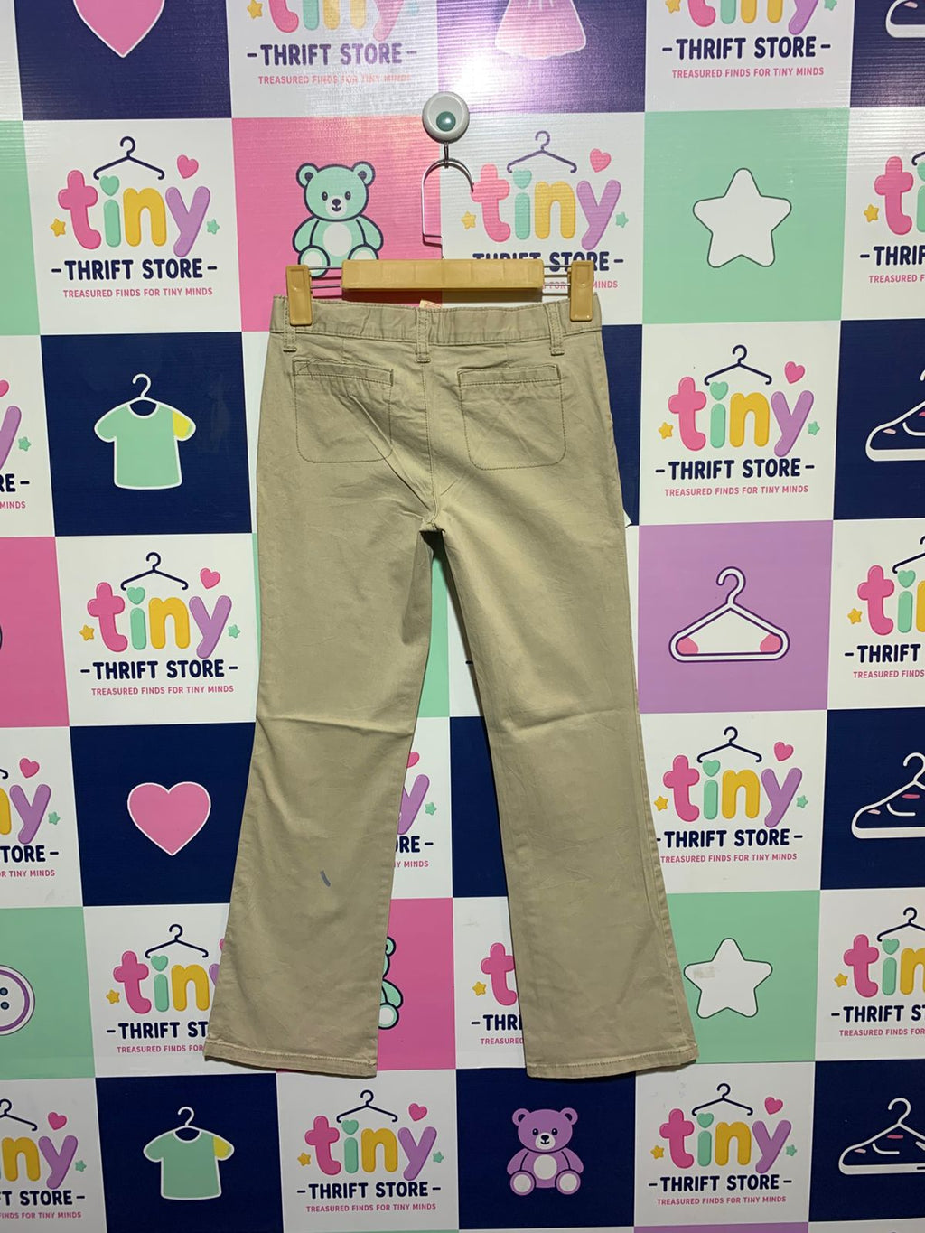 Faded Glory Girls Classic Khaki Straight Leg Chinos - Size Estimated Age 10 Years AB1