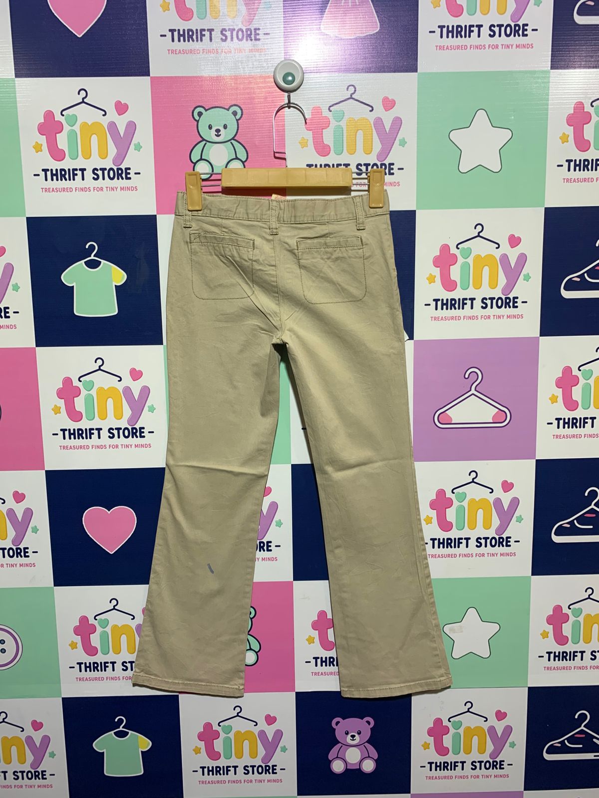 Faded Glory Girls Classic Khaki Straight Leg Chinos - Size Estimated Age 10 Years AB1