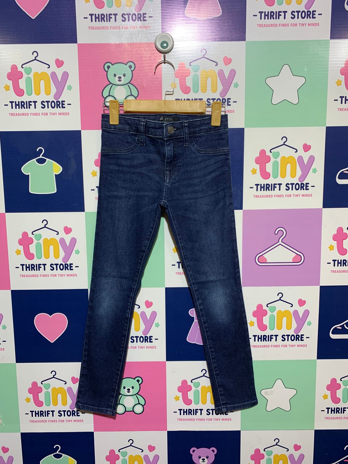 Polo Ralph Lauren Kids Dark Indigo Slim-Fit Denim Jeans - Size Estimated Age 10 Years AB1