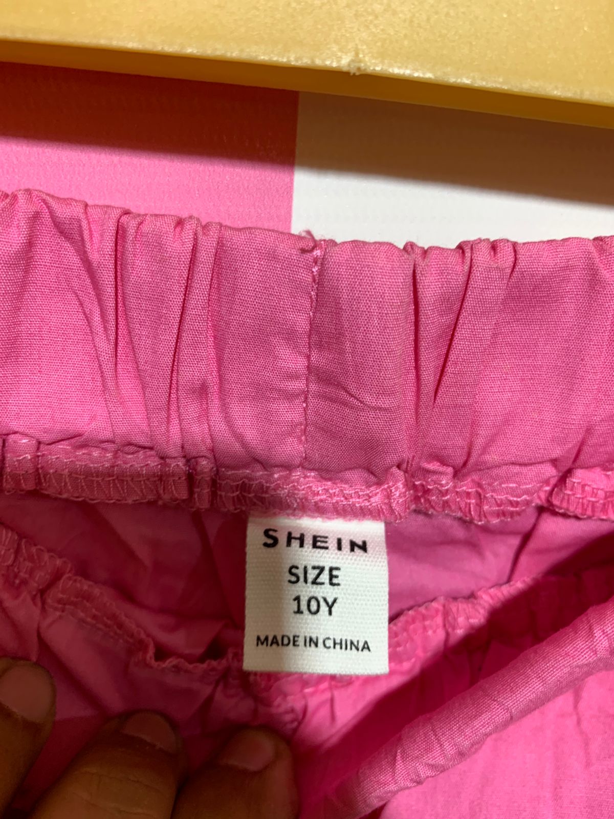SHEIN Girls Bubblegum Pink Lightweight Cargo Joggers - Size Estimated Age 10 Years AB1