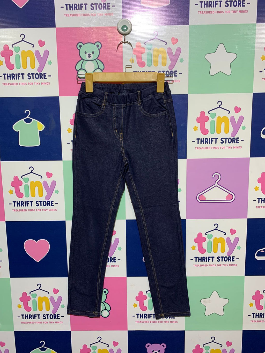 ToTo Heros Kids Deep Indigo Slim-Fit Stretch Denim Jeggings - Size Estimated Age 10 Years AB1