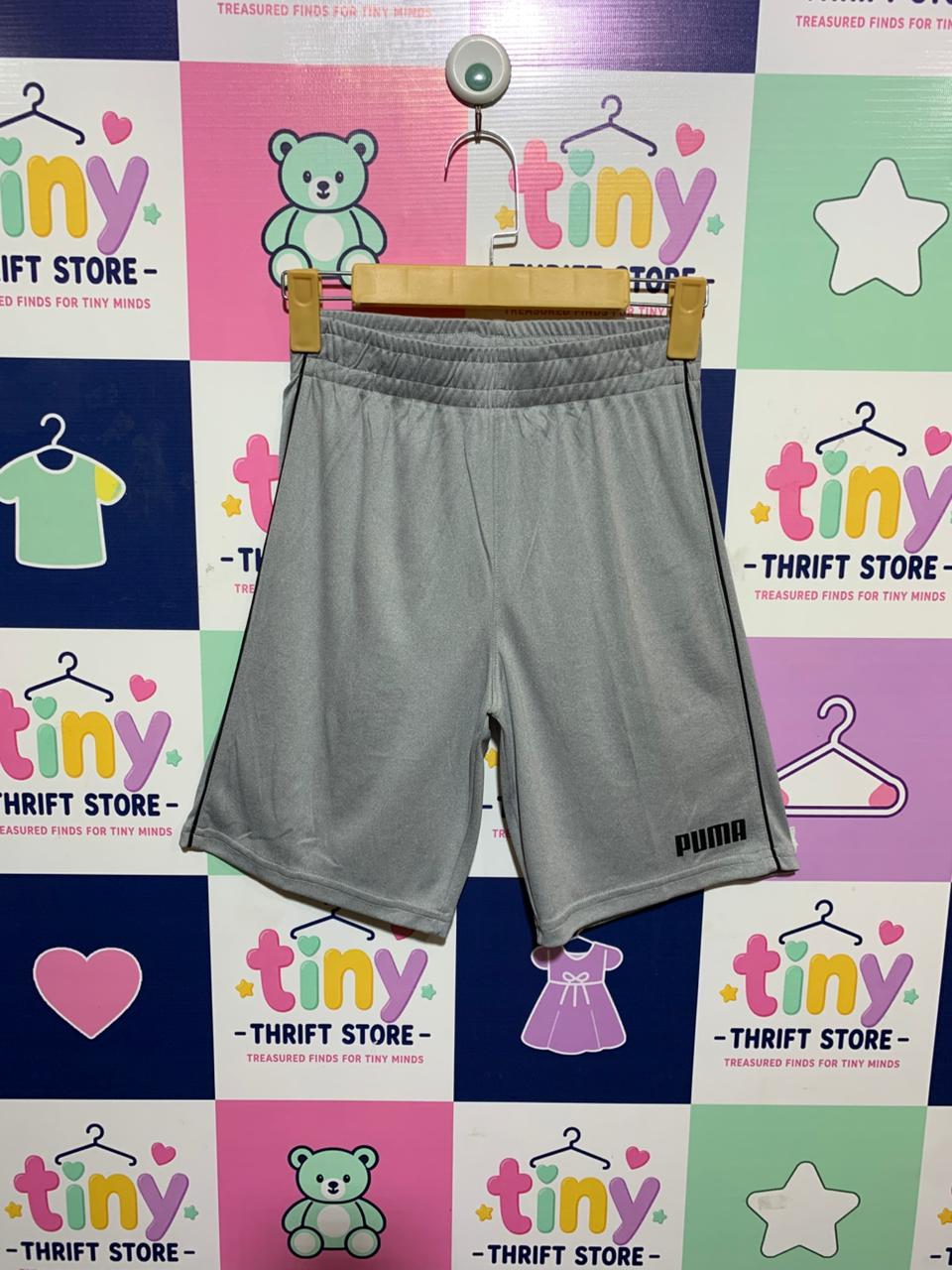 Puma Boys Heather Grey Athletic Mesh Performance Shorts - Size Medium (10-12 YRS) AB1