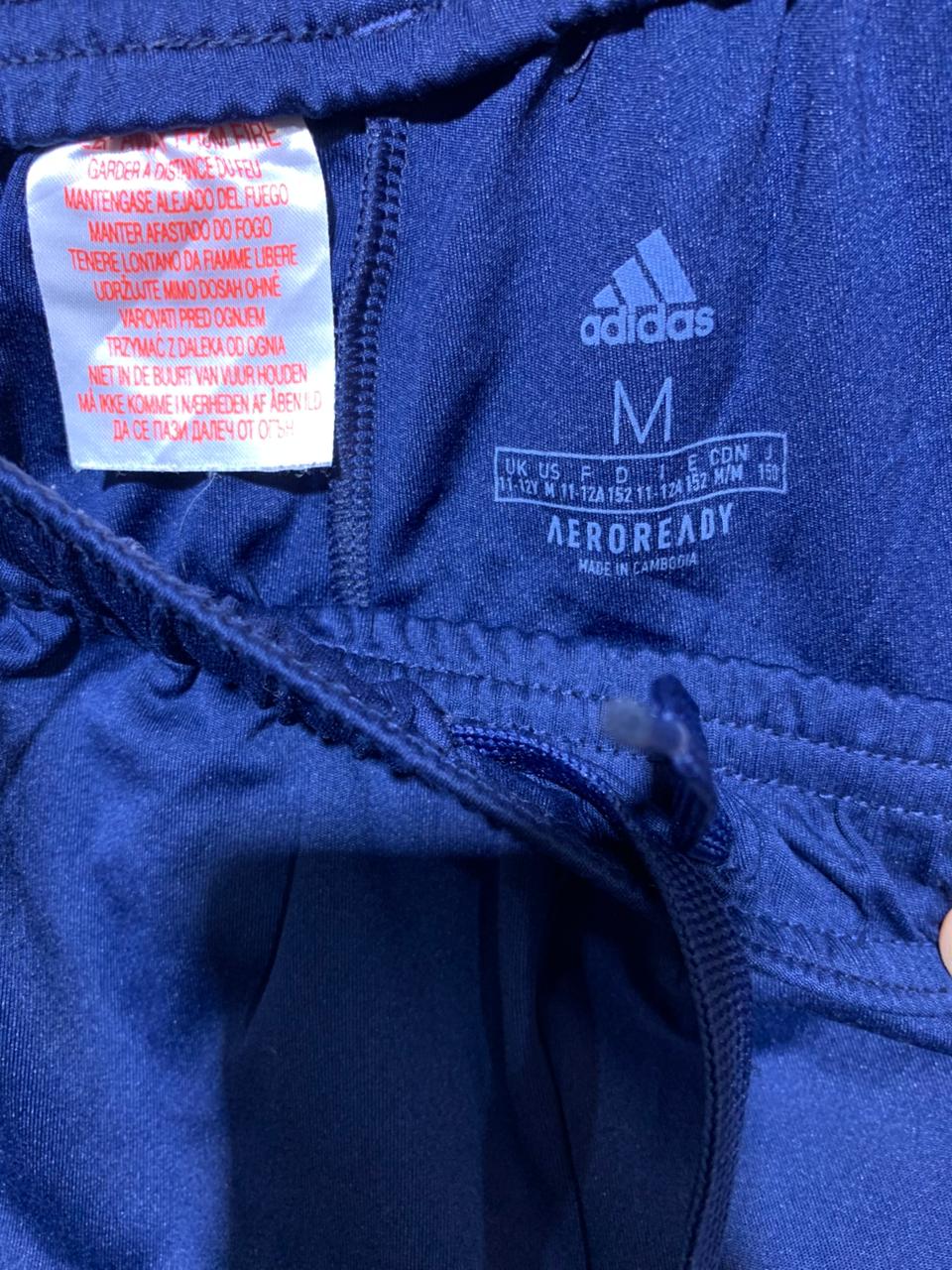 Adidas Boys Navy Blue AEROREADY Performance Athletic Shorts - Size M (11-12Y) AB1