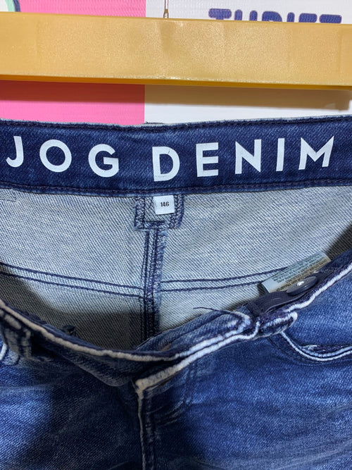 C&A Boys "Jog Denim" Acid Wash Blue Denim Shorts - Size 146 (Estimated Age 10-11Y) AB1