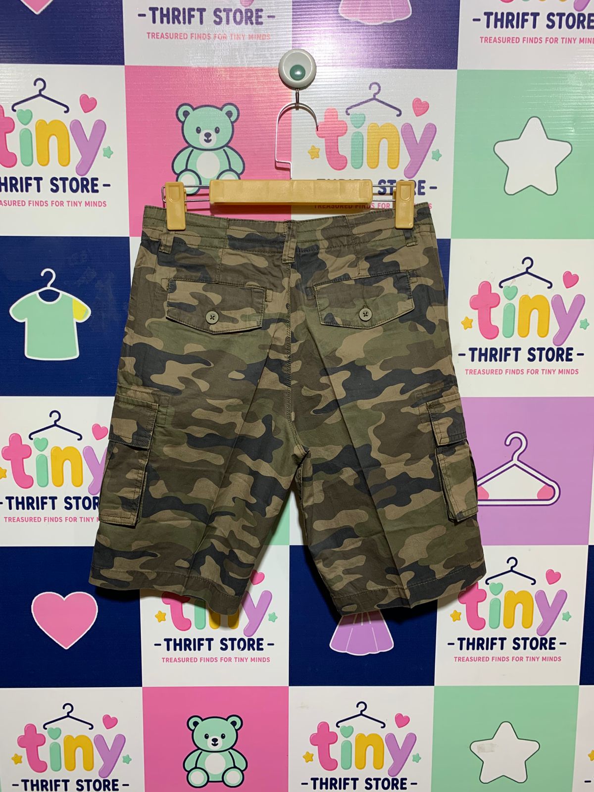 George. Boys Camo Cargo Shorts - Age 11-12 Years (Height 146-152cm) AB1