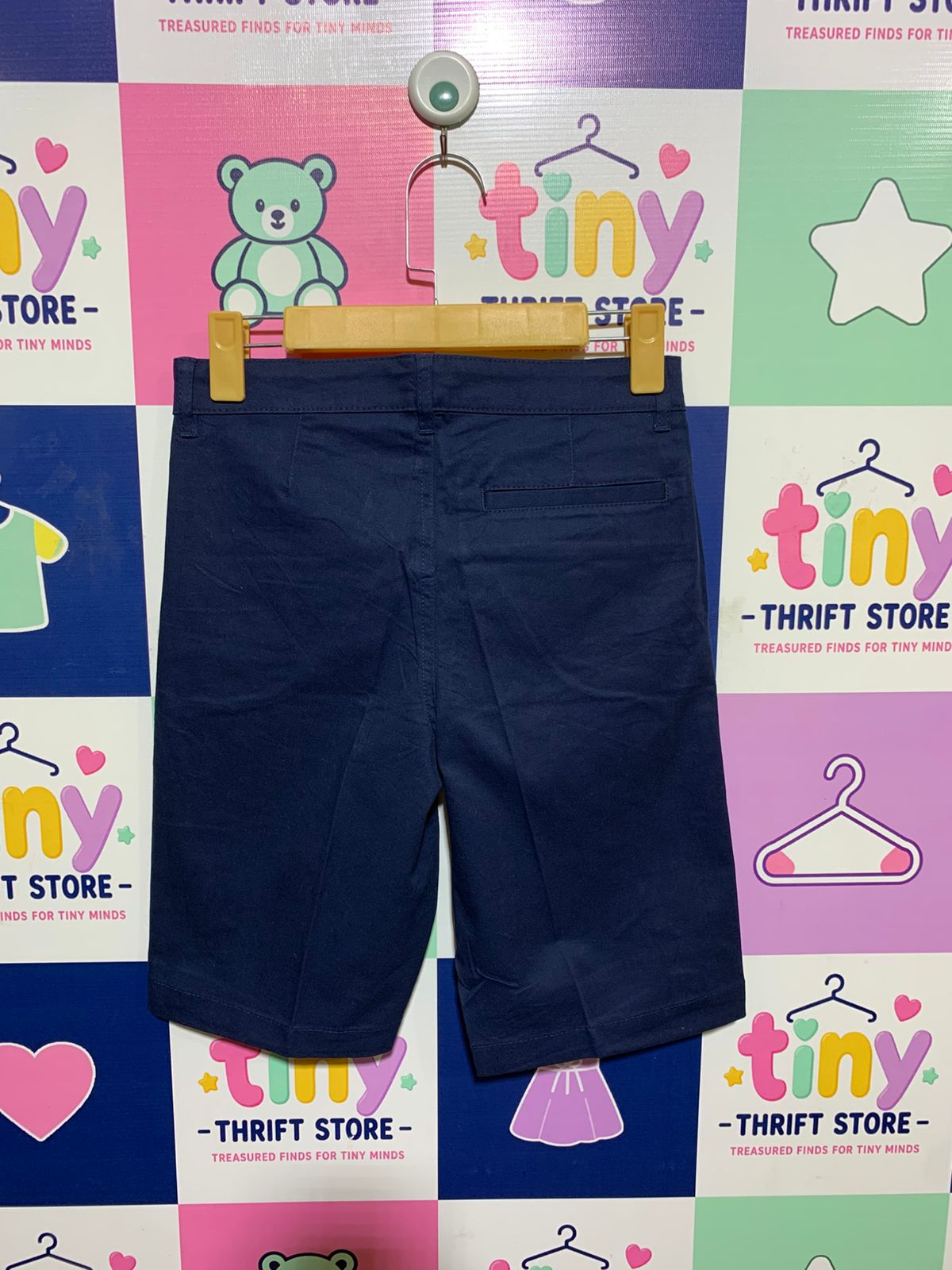 Old Navy Boys Navy Blue Uniform Chino Shorts - Size Estimated Age 12 AB1