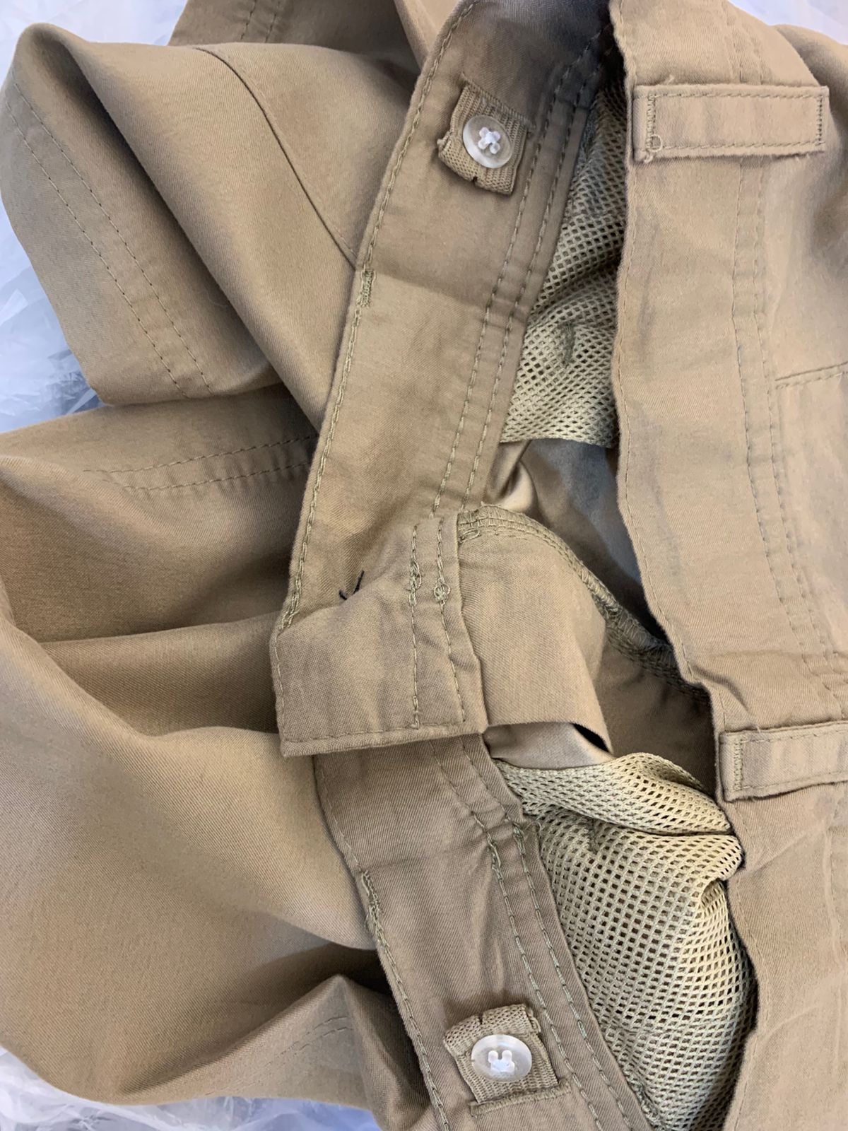 Urban Pipeline Boys Khaki "SuperStrong" Cargo Shorts - Size Estimated Age 12 AB1