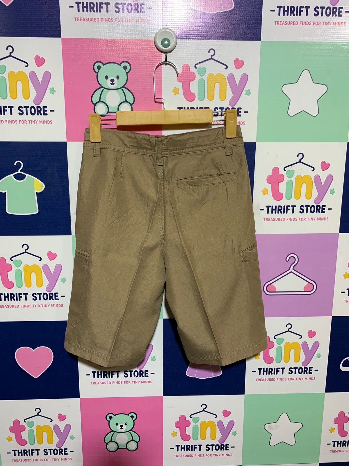 Urban Pipeline Boys Khaki "SuperStrong" Cargo Shorts - Size Estimated Age 12 AB1