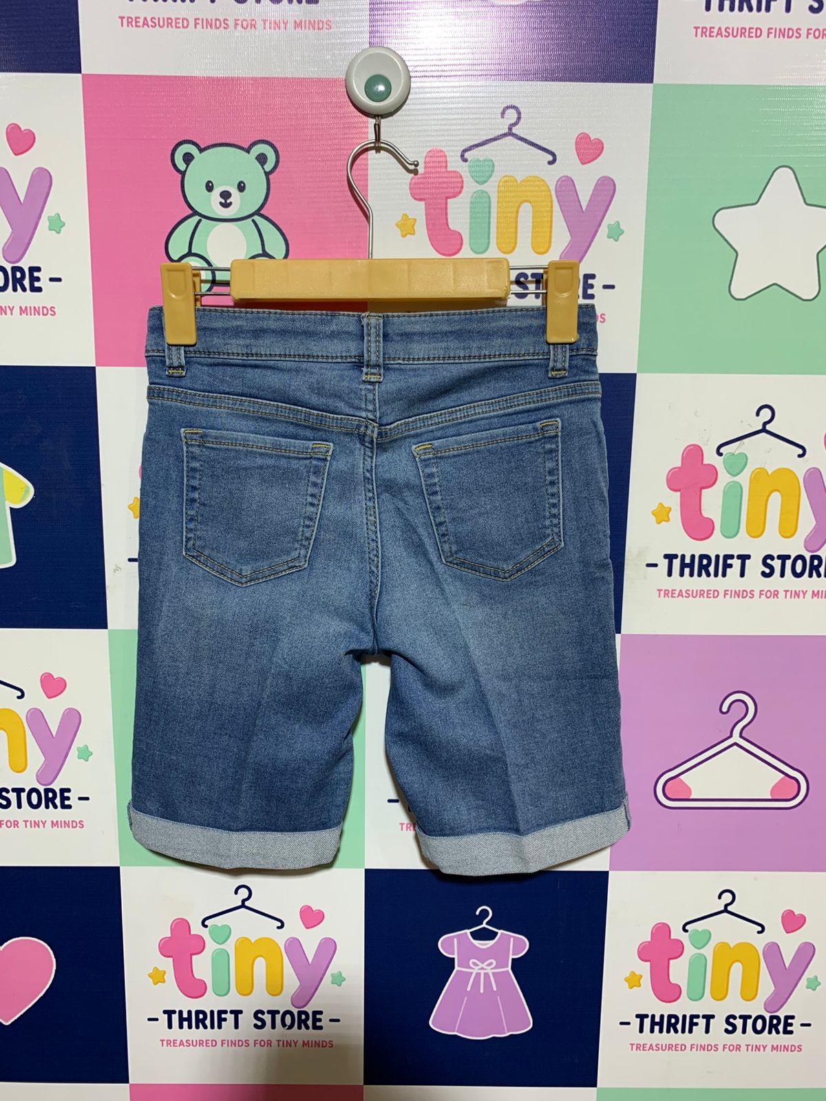 Cat & Jack Boys "Ultimate Stretch" Bermuda Denim Shorts - Size L (10/12) AB1