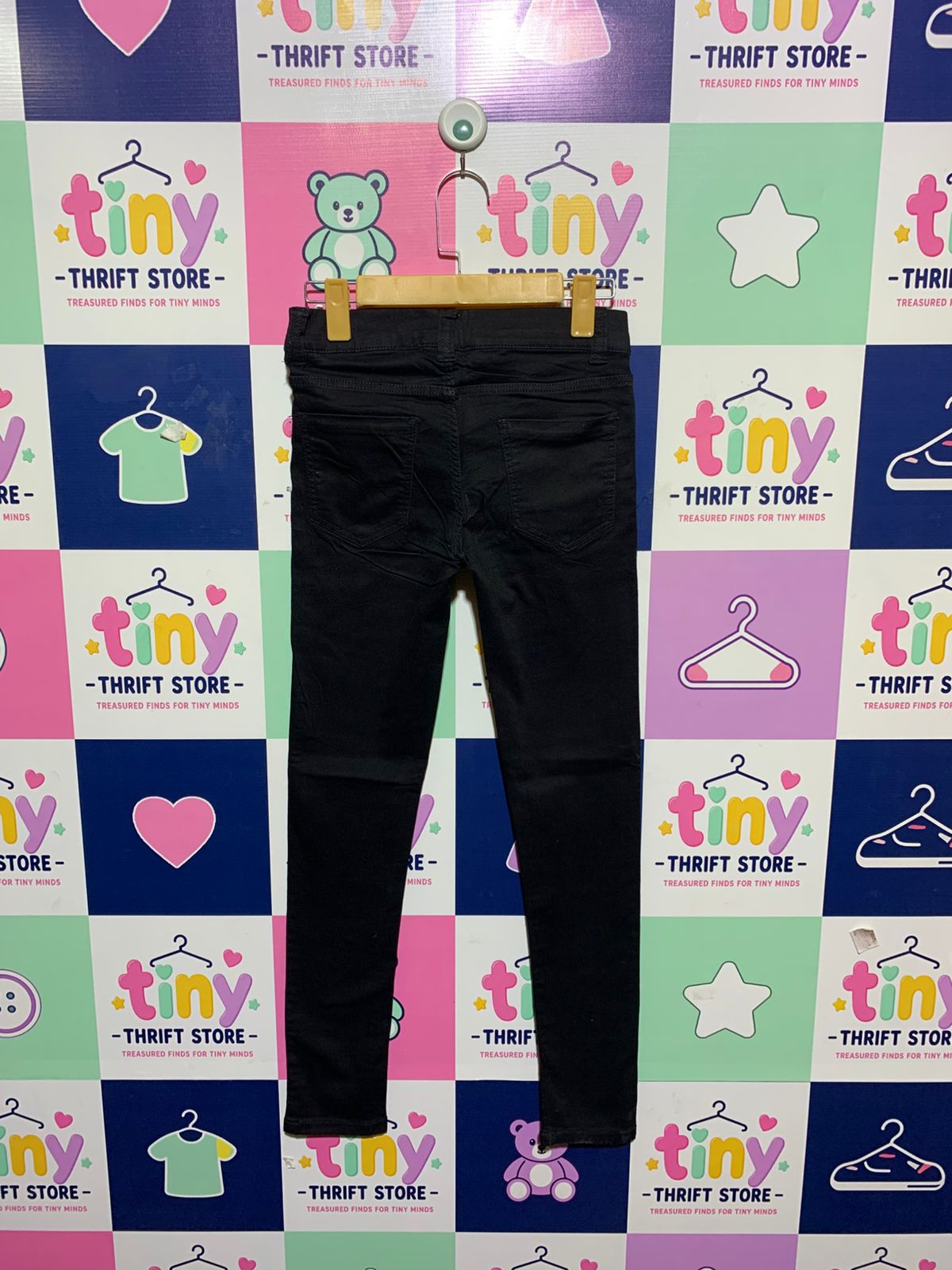 Page One Young Girls Sleek Black Jeggings – Size 11-12 Years (152 cm) AB1