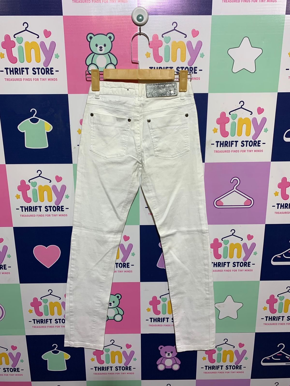 Outfitters Nation Girls White "Energetic Denim" Slim Fit Jeans - Size 21/28 AB1
