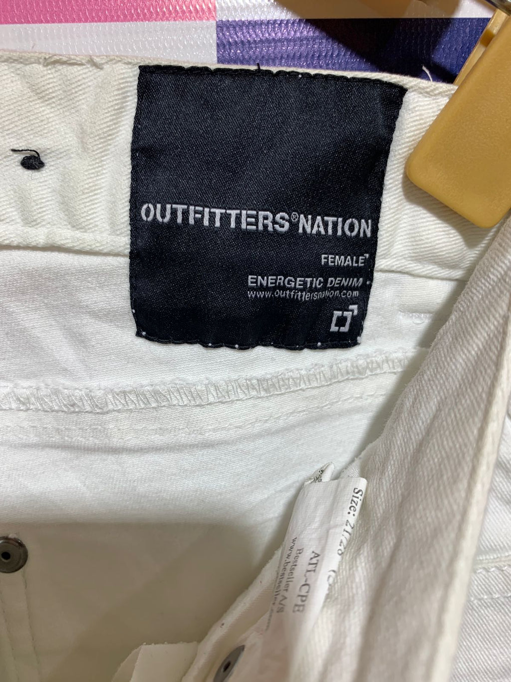 Outfitters Nation Girls White "Energetic Denim" Slim Fit Jeans - Size 21/28 AB1