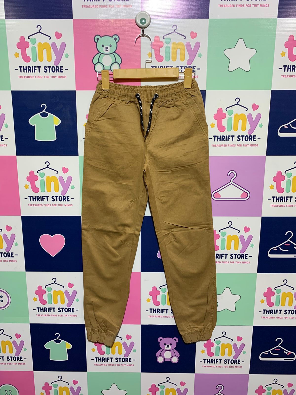 Chapter Young Boys Khaki Chino Jogger Pants - Size 146 (Estimated Age 10-11Y) AB1