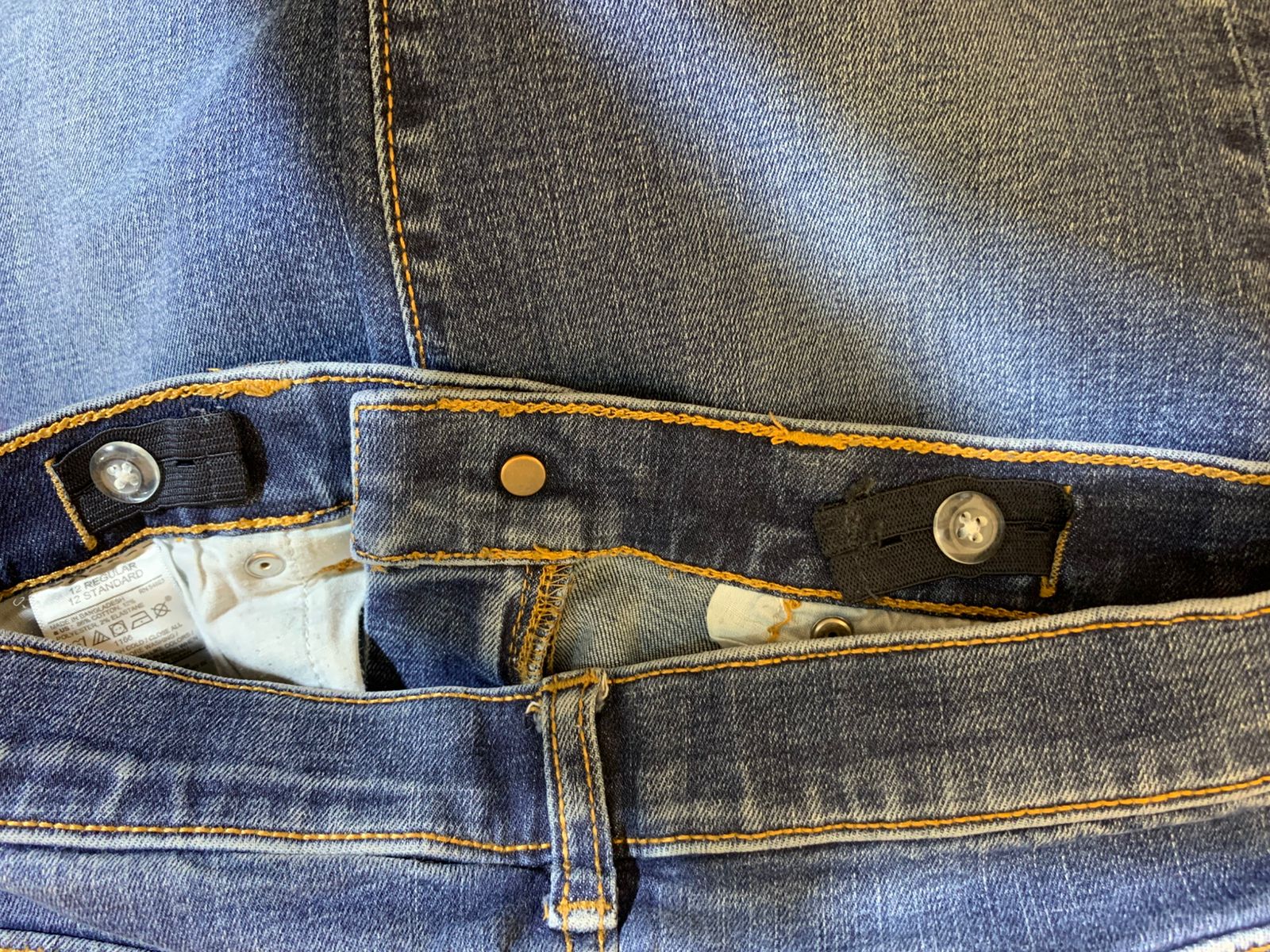 Old Navy Boys "Karate" Slim Built-In Flex Jeans - Size 12 Regular AB1