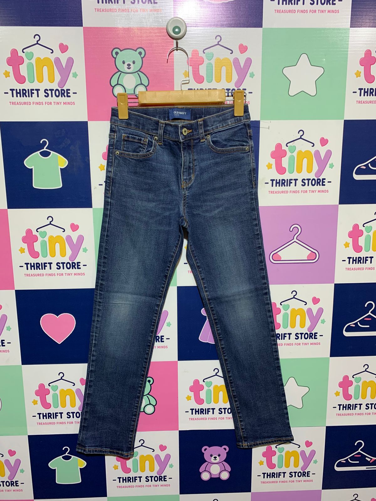 Old Navy Boys "Karate" Slim Built-In Flex Jeans - Size 12 Regular AB1