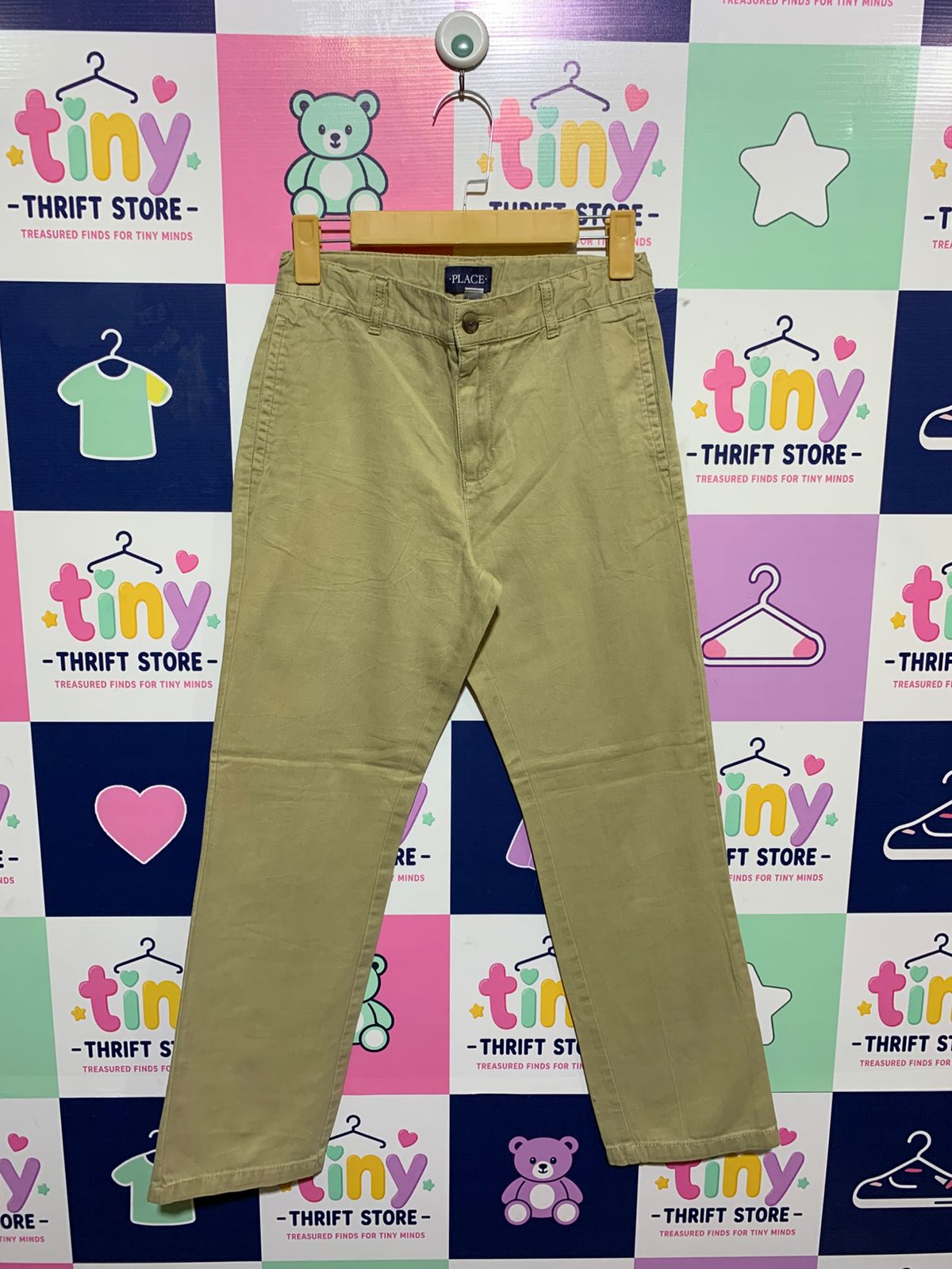 The Children's Place Boys Khaki Chino Pants - Size Estimated Age 10-12 Years AB1