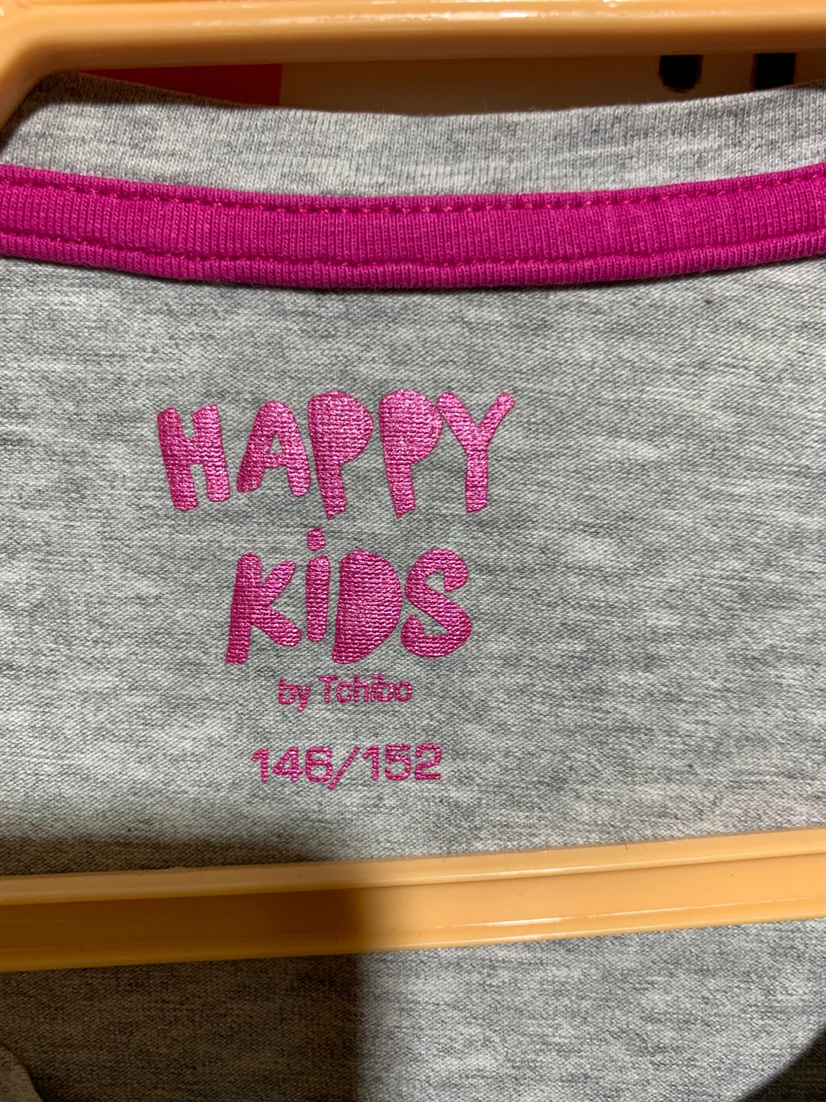 Happy Kids by Tchibo Girls Heather Grey Sequin "COOL" Short Sleeve Tee - Size 146/152 11 to 12 years AB1