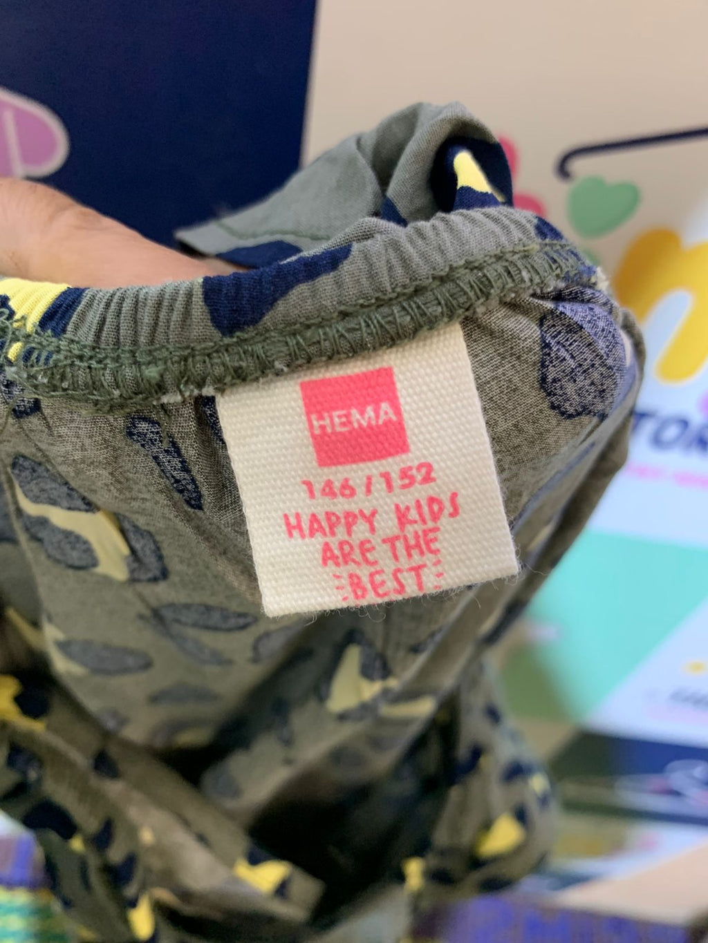 HEMA Girls Olive Green Abstract Leopard Print Ruffled Romper - Size 146/152 (Estimated Age 10-12 Years) AB1