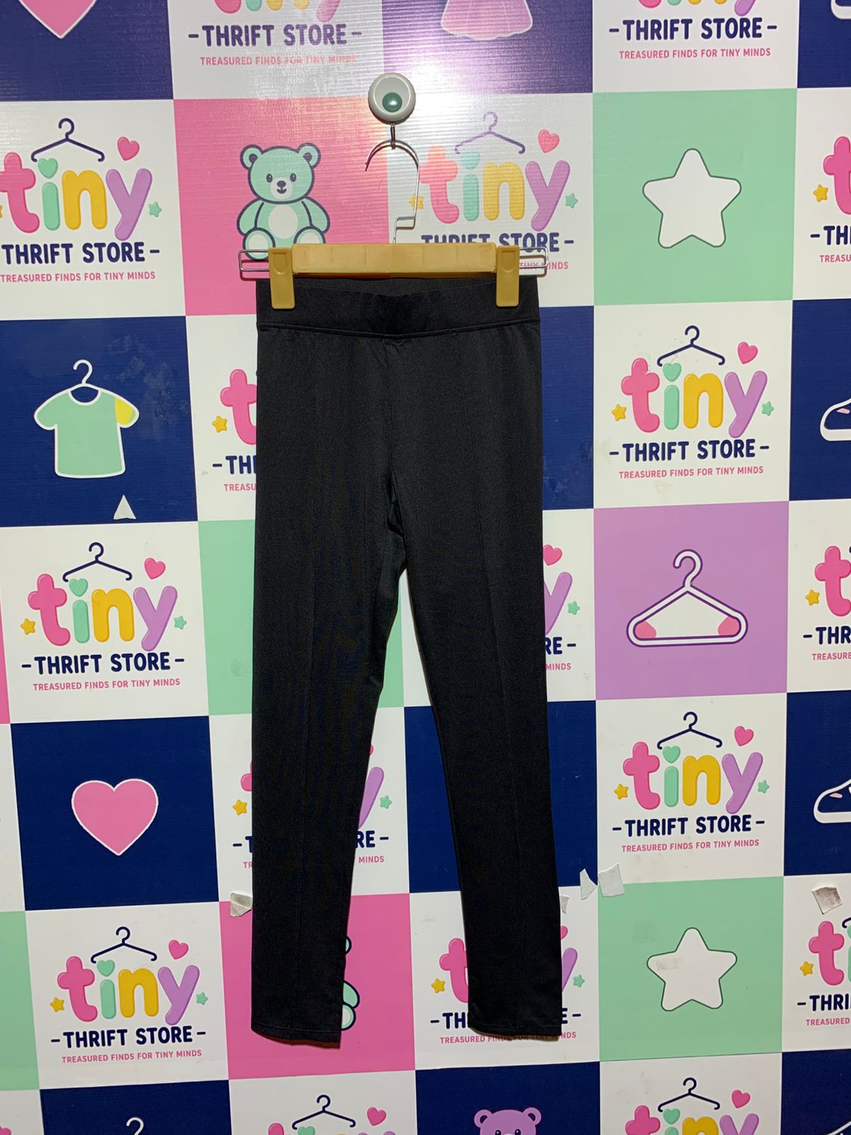 Gémo Girls Black Glitter Unicorn Leggings - Size 12 Years (Estimated Age 11-12) AB1
