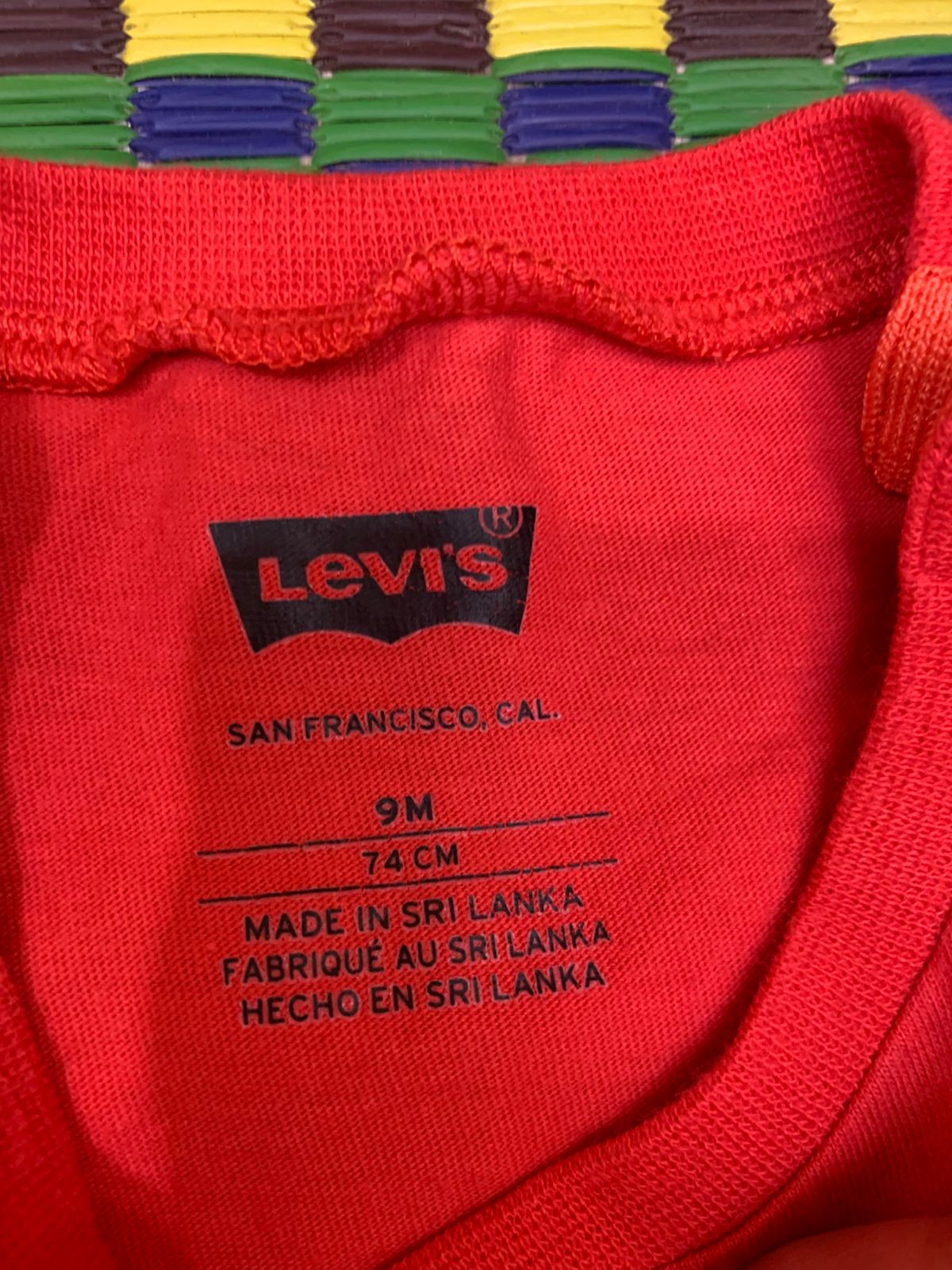 Levi's Baby Boy Graphic Logo Tee - Red, Size 9 Months AB1