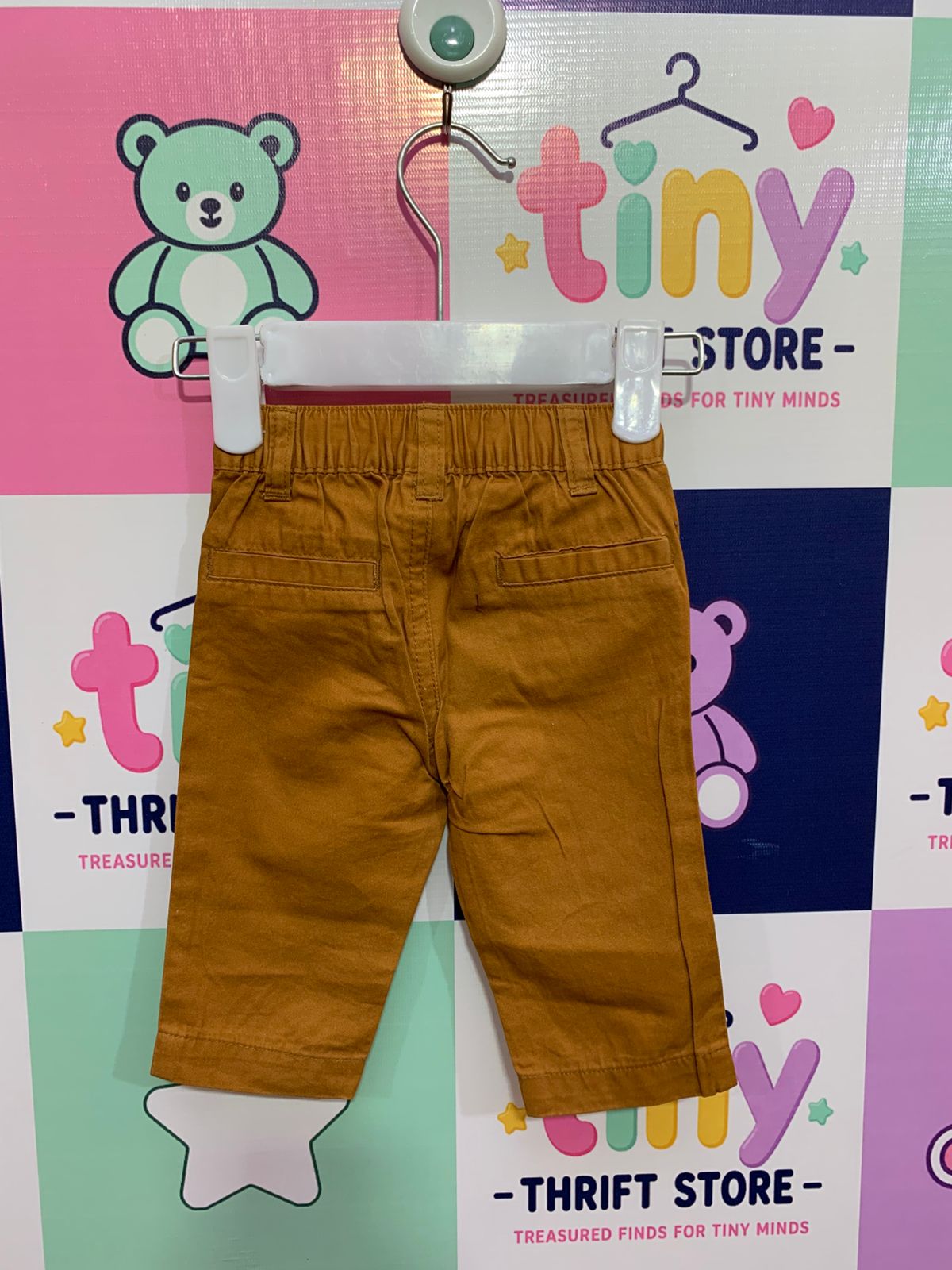 Cat & Jack Baby Boys' Mustard Chino Trousers - Size NB (Newborn) AB1
