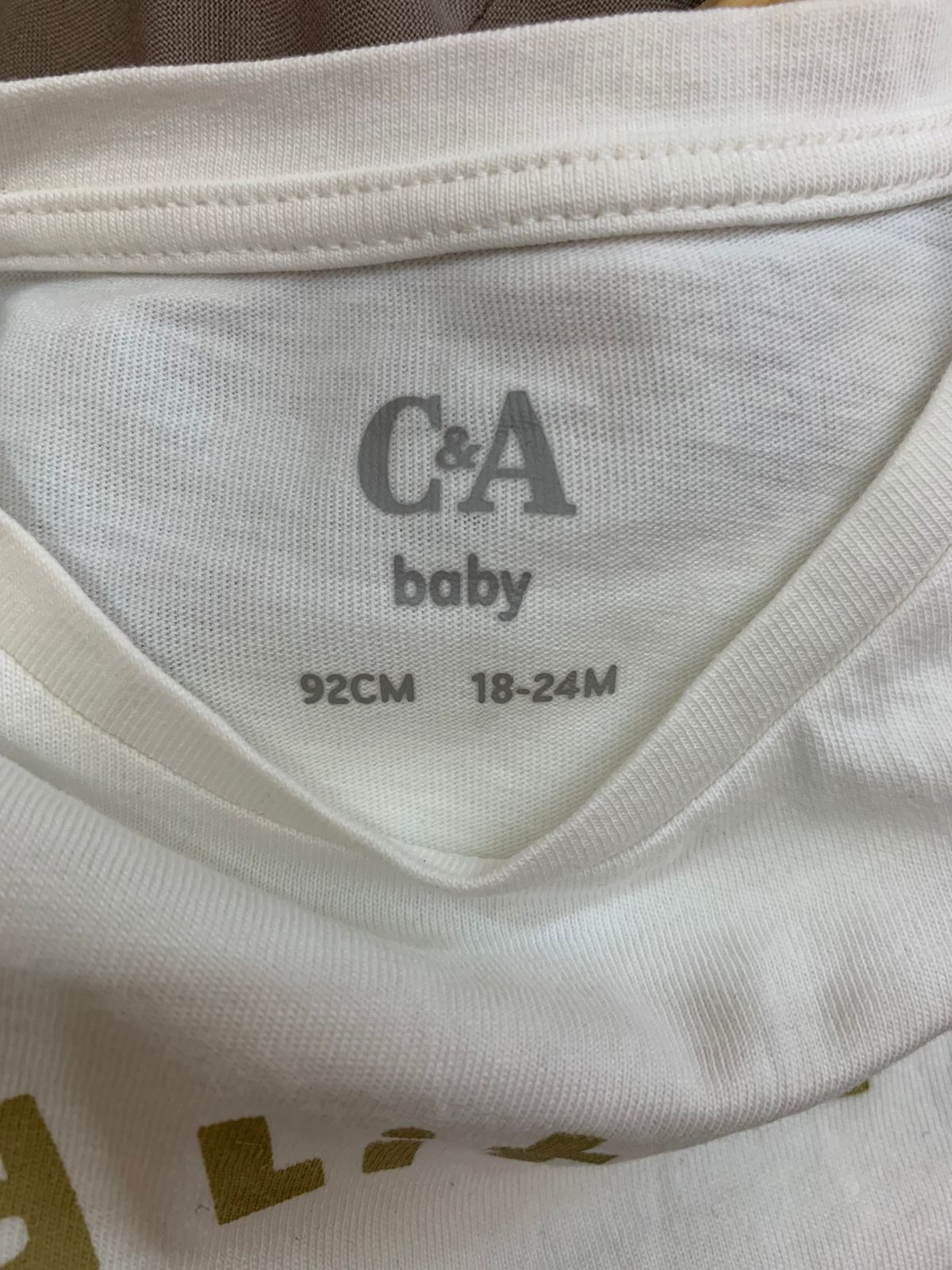 C&A Baby "Wild Little One" Leopard Graphic Tee Size: 18-24 Months (92 CM) - AB1
