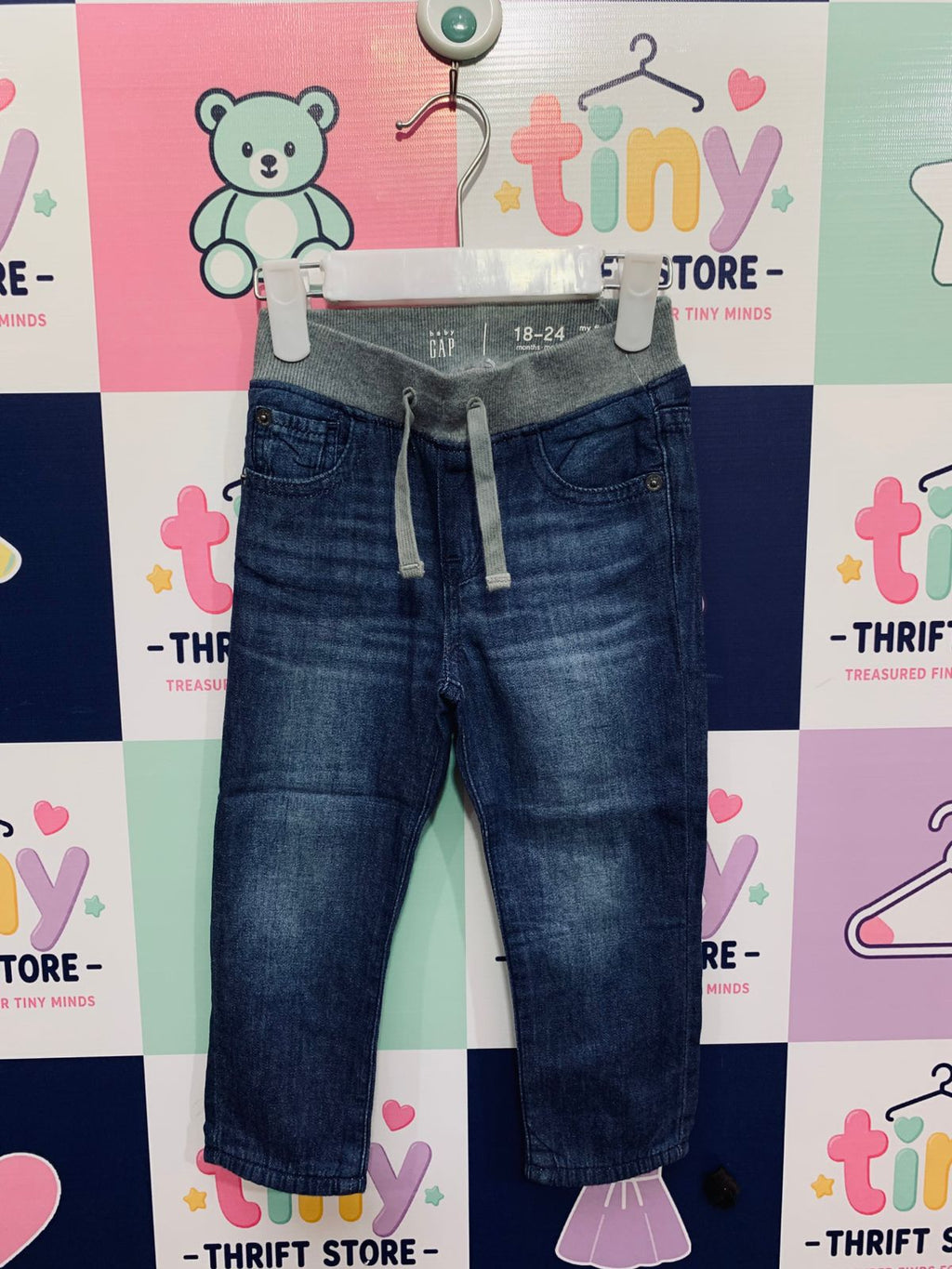 Baby Gap "My First Straight" Comfort Waist Denim Jeans Size: 18-24 Months AB1