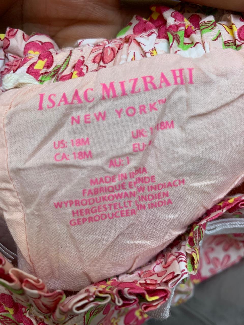 Isaac Mizrahi New York Baby Girls Floral Cotton Shorts - Size 18 Months AB1