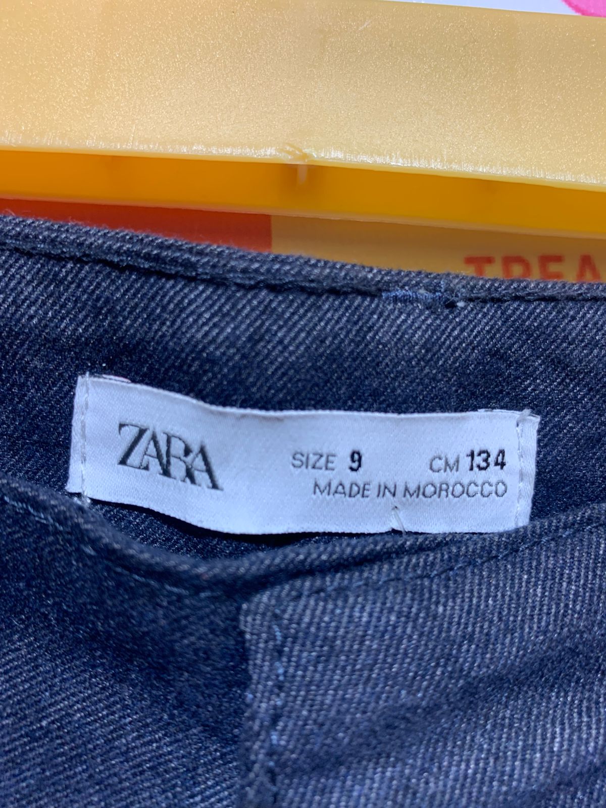 Zara Boys Navy Blue Tailored Straight-Leg Trousers - Size Estimated Age 9 Years AB1