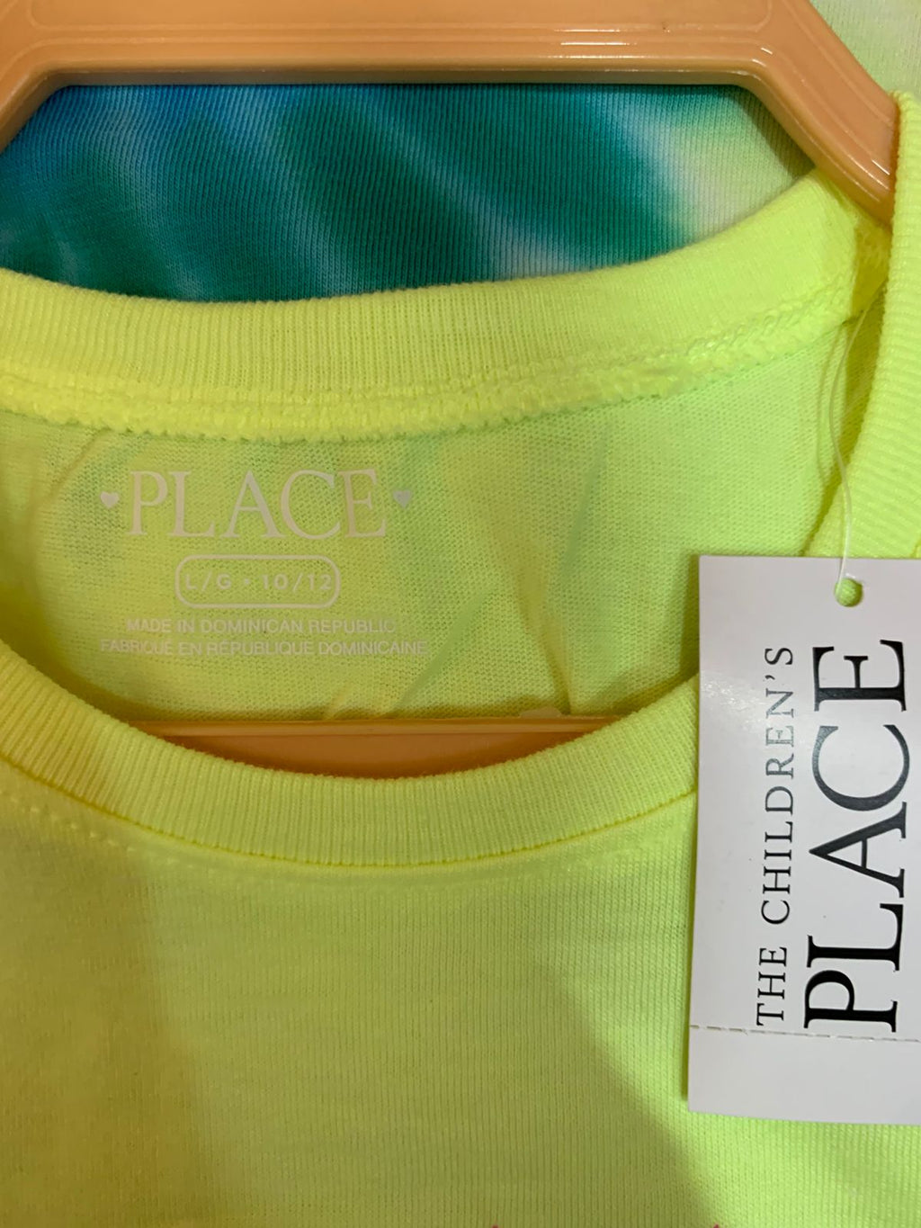 The Children's Place Girls Neon Yellow "Donut on a Scooter" Graphic Tee - Size L (10-12) AB1